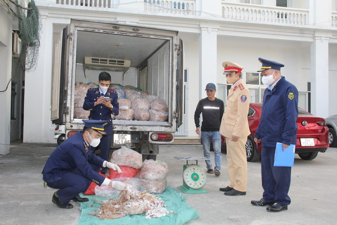 Thanh Hóa: Thu giữ 1,4 tấn bì lợn không rõ nguồn gốc ảnh 1
