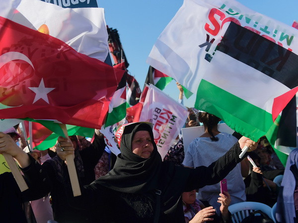 Thổ Nhĩ Kỳ: Tuần hành phản đối các biện pháp của Israel ở Al-Aqsa ảnh 1