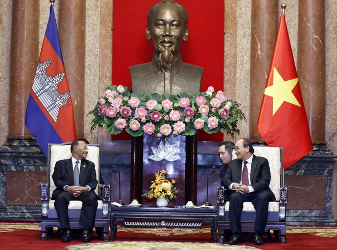 Hình ảnh Chủ tịch nước tiếp Chủ tịch Quốc hội Campuchia ảnh 5