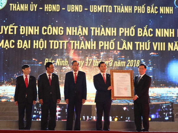 Thành phố Bắc Ninh chính thức được công nhận là Đô thị loại I ảnh 1