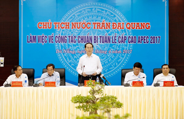 Chủ tịch nước kiểm tra công tác chuẩn bị Tuần lễ Cấp cao APEC 2017 ảnh 3