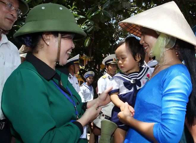 [Photo] Đoàn công tác bộ, ban, ngành TW ra thăm Trường Sa ảnh 9