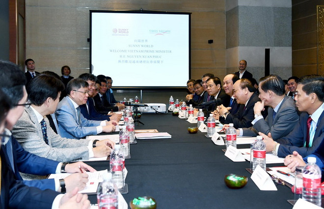 Thủ tướng Nguyễn Xuân Phúc tiếp lãnh đạo tập đoàn lớn của Trung Quốc ảnh 1
