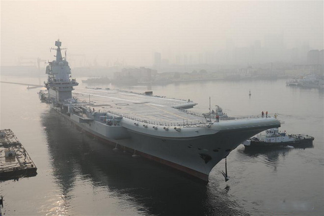 (Nguồn: Xinhua) Tàu sân bay Trung Quốc sản xuất hoàn tất chuyến thử nghiệm trên biển ảnh 1