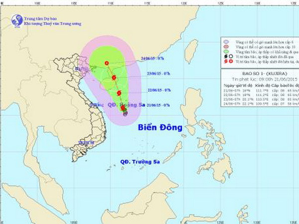 Áp thấp nhiệt đới mạnh lên thành bão có tên quốc tế Kujira ảnh 1