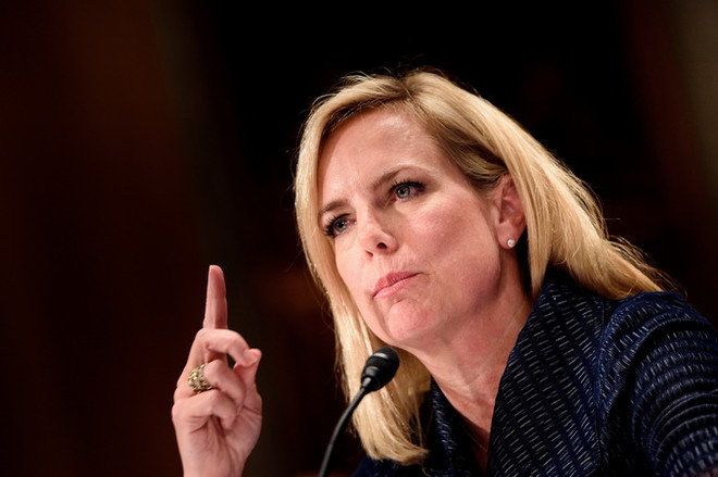 Bộ trưởng An Ninh Nội địa Mỹ Kirstjen Nielsen. (Ảnh: AFP/TTXVN) Mỹ sẽ tổ chức hội nghị cấp cao về an ninh mạng quốc gia ảnh 1