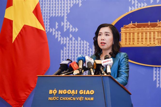 Người phát ngôn Bộ Ngoại giao Lê Thị Thu Hằng. (Ảnh: TTXVN phát) Thỏa thuận chính sách tỷ giá mở ra cơ hội hợp tác giữa Việt Nam-Hoa Kỳ ảnh 1