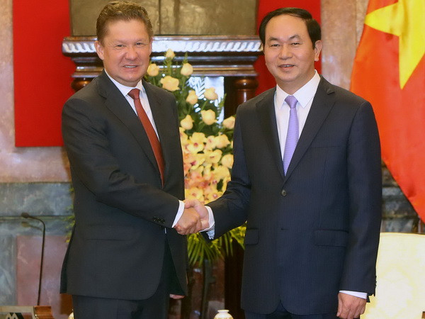 Chủ tịch nước Trần Đại Quang tiếp Chủ tịch Tập đoàn Gazprom ảnh 1