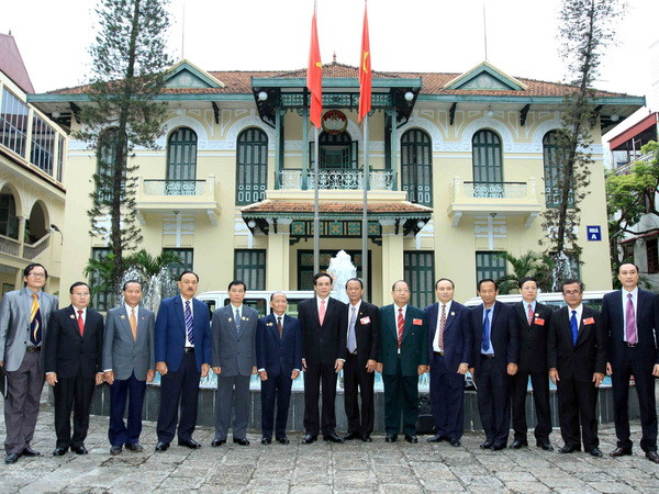 Lãnh đạo Mặt trận Tổ quốc tiếp cựu chiến binh Lào và Campuchia ảnh 1