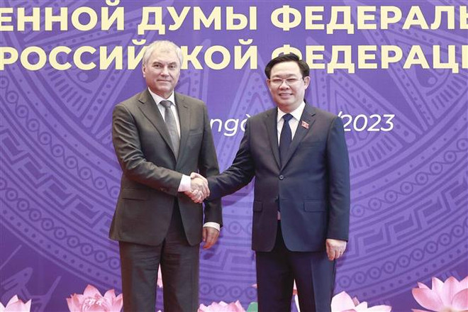 Chủ tịch Duma Quốc gia Nga kết thúc tốt đẹp chuyến thăm Việt Nam ảnh 1