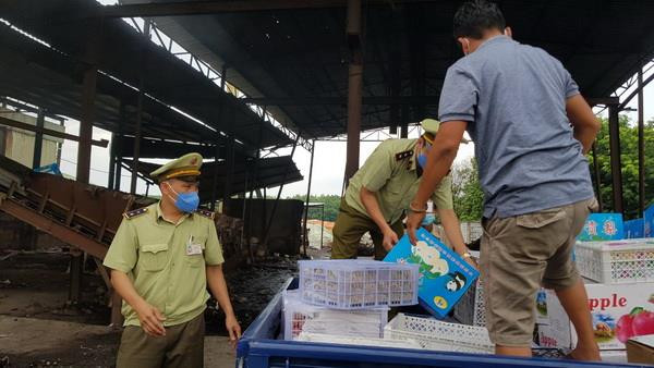 Bình Phước tiến hành tiêu hủy hơn 1 tấn trái cây nhập lậu ảnh 1