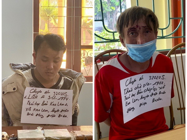 Điện Biên: Bắt hai đối tượng mua bán trái phép 2 bánh heroin ảnh 1