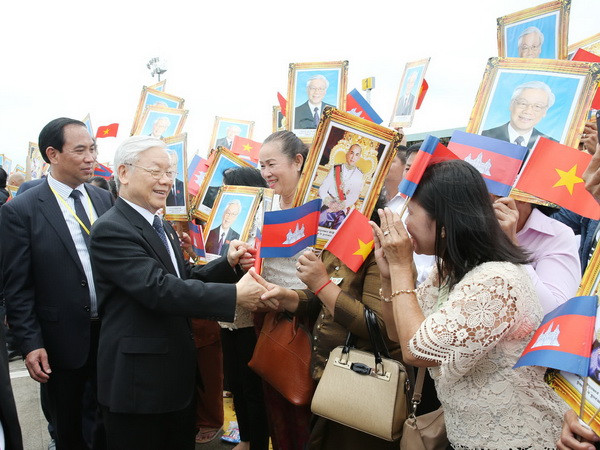 Tổng Bí thư Nguyễn Phú Trọng kết thúc tốt đẹp chuyến thăm Campuchia ảnh 1