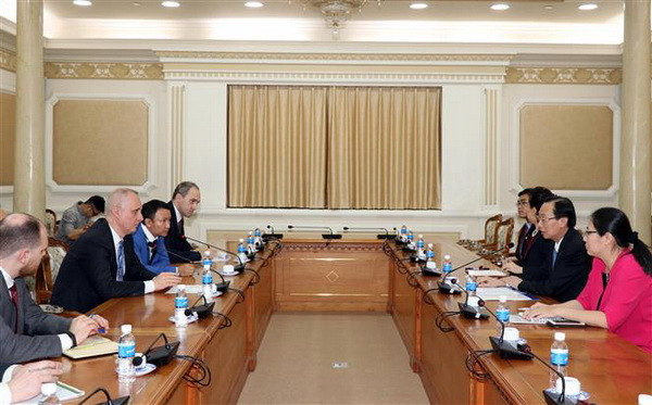 Lãnh đạo Thành phố Hồ Chí Minh tiếp Thứ trưởng Ngoại giao Belarus ảnh 1