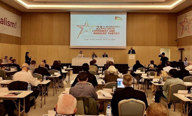 Đoàn Đảng Cộng sản Việt Nam dự cuộc gặp các Đảng Cộng sản và Công nhân ảnh 1