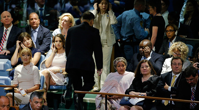 Đại diện Triều Tiên bỏ đi trước khi Tổng thống Trump phát biểu ở LHQ ảnh 1