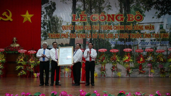 Thành phố Trà Vinh chính thức trở thành đô thị loại 2 ảnh 1