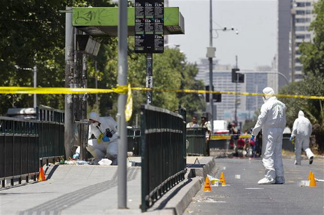 Nổ tại bến xe buýt ở thủ đô Santiago de Chile, 5 người bị thương ảnh 1