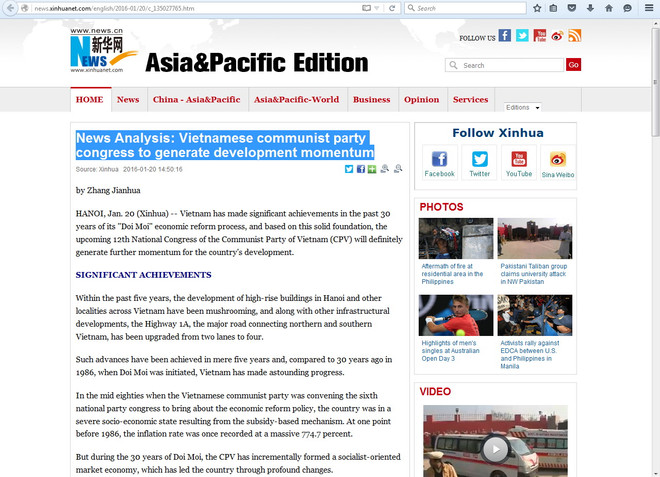 Tân Hoa xã và Kyodo ca ngợi những thành tựu kinh tế Việt Nam ảnh 1