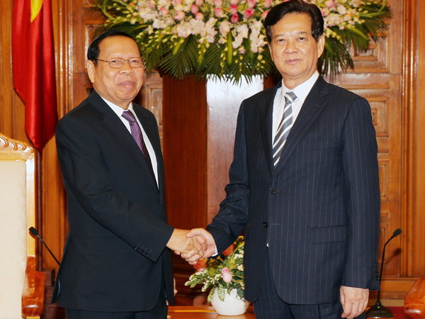Thủ tướng Nguyễn Tấn Dũng tiếp Bộ trưởng Kế hoạch Campuchia ảnh 1