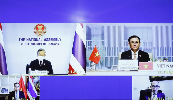 Chủ tịch Quốc hội Việt Nam và Thái Lan hội đàm trực tuyến ảnh 2