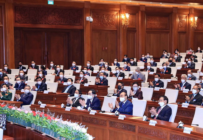 Chủ tịch nước Nguyễn Xuân Phúc phát biểu tại Kỳ họp Quốc hội Lào ảnh 2