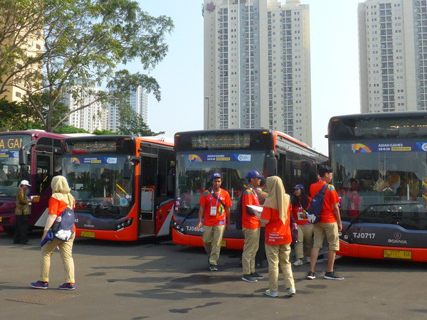 Xe buýt - Giải pháp giao thông tối ưu của Indonesia cho ASIAD 18 ảnh 1