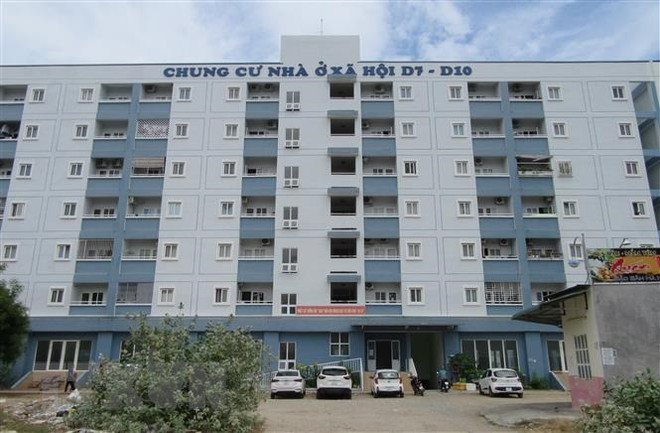 Dự án chung cư nhà ở xã hội D7-D10, phường Mỹ Bình, thành phố Phan Rang-Tháp Chàm, tỉnh Ninh Thuận. (Ảnh: Nguyễn Thành/TTXVN) Tháo gỡ, thúc đẩy thị trường bất động sản phát triển lành mạnh ảnh 2