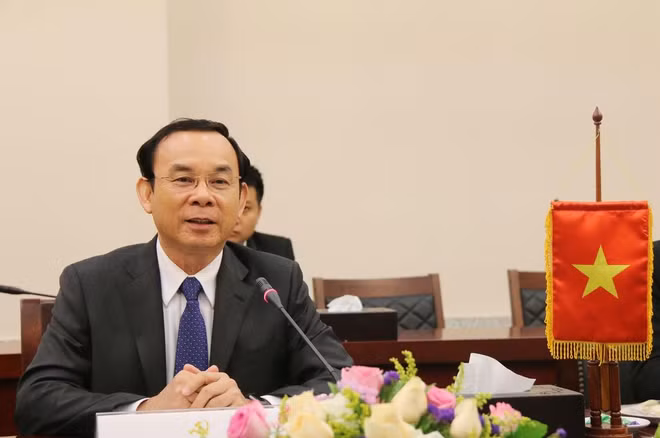 Tổng Bí thư, Chủ tịch Lào tiếp Đoàn Văn phòng TW Đảng CS Việt Nam ảnh 2
