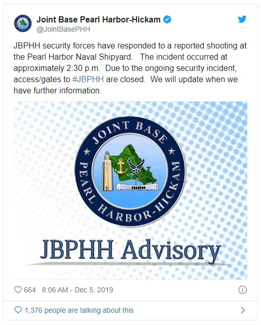 Nổ súng tại căn cứ quân sự Mỹ ở Trân Châu Cảng, nhiều người bị thương ảnh 3