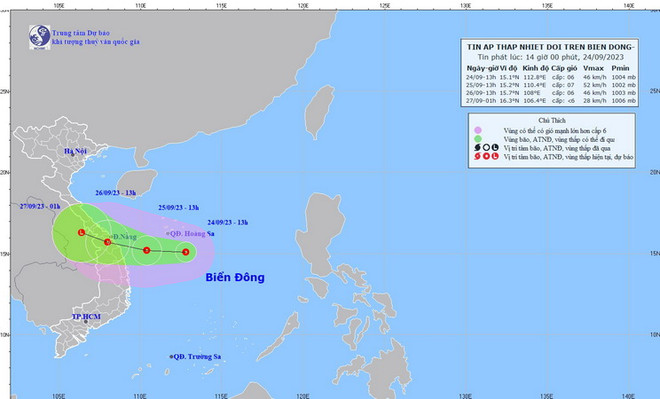 Trung Bộ, Tây Nguyên và Nam Bộ chủ động ứng phó với áp thấp nhiệt đới ảnh 1
