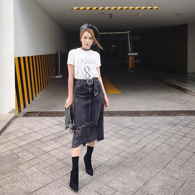 Mix đồ giao mùa ngọt ngào như các quý cô thời trang Việt ảnh 5