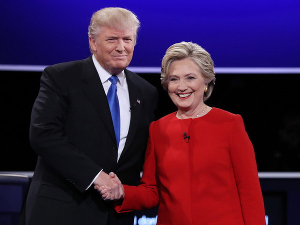 Bà Clinton và ông Trump bắt đầu cuộc tranh luận trực tiếp đầu tiên ảnh 1