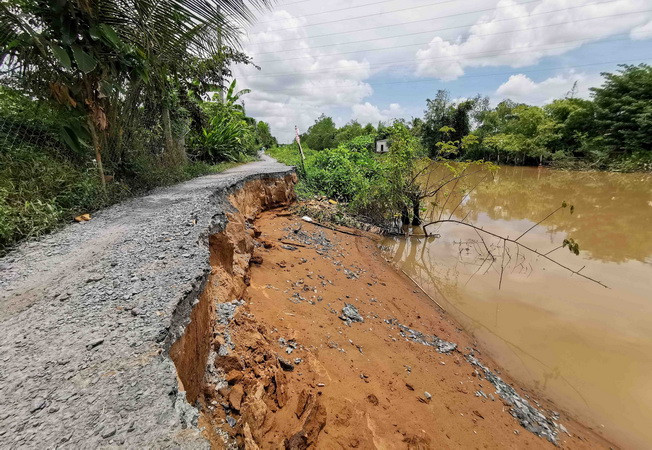 Cần Thơ đẩy nhanh tiến độ các dự án kè chống sạt lở ở quận Ô Môn ảnh 1