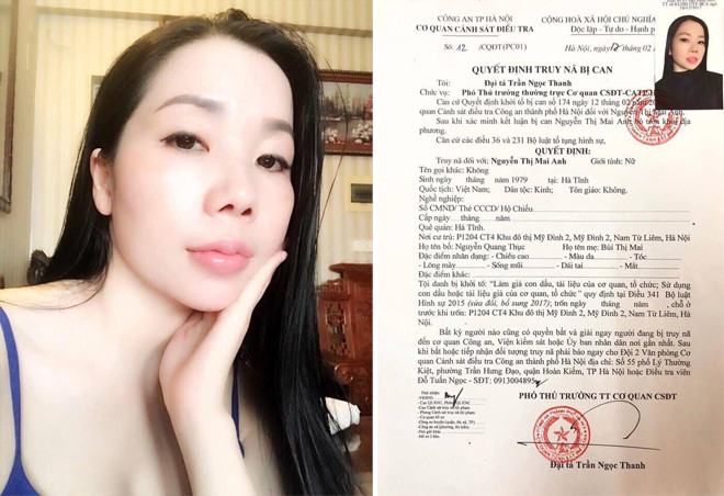 Nguyễn Thị Mai Anh và Quyết định truy nã. Hà Nội: Truy nã đối tượng chuyên làm giả bệnh án tâm thần ảnh 1