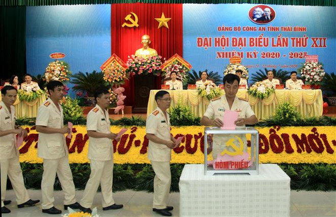 Đảng bộ Công an tỉnh Thái Bình thí điểm bầu trực tiếp bí thư ảnh 1