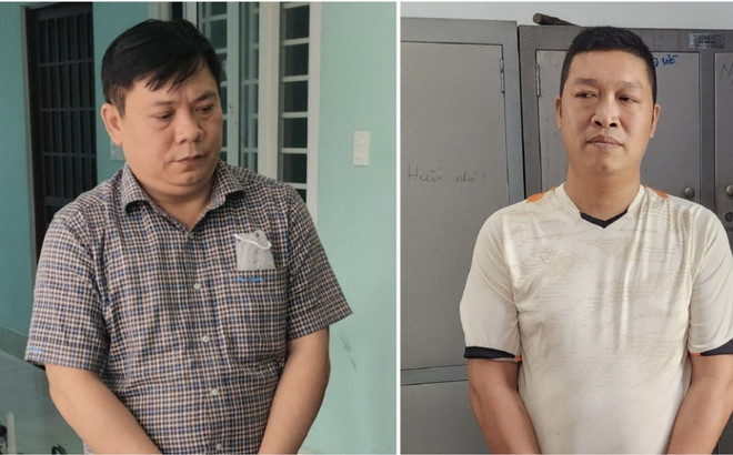 Bị can Bùi Ngọc Hà (trái) và Nguyễn Viết Thành. (Ảnh: TTXVN phát) ttxvn_0703_u minh thuong (2).jpg