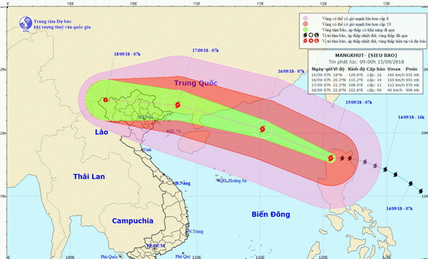Vùng biển phía Bắc của Vịnh Bắc Bộ có mưa bão từ chiều 16/9 ảnh 1