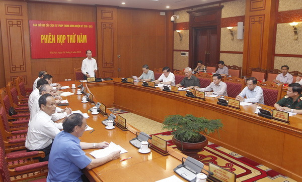 Phiên họp thứ 6 Ban Chỉ đạo Cải cách tư pháp Trung ương ảnh 1