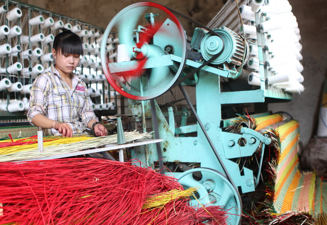 [Photo] Nghề dệt chiếu cói Phú Tân tại tỉnh Phú Yên ảnh 8