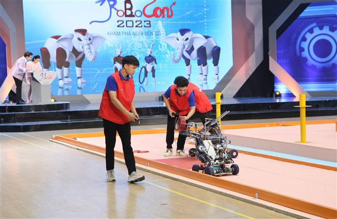 Việt Nam xếp thứ 3 Cuộc thi Sáng tạo Robot ABU Robocon 2023 ảnh 1