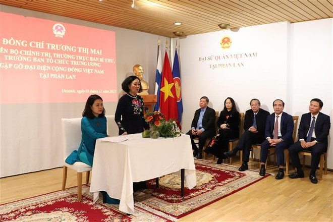 Thường trực Ban Bí thư Trương Thị Mai thăm và làm việc tại Phần Lan ảnh 4