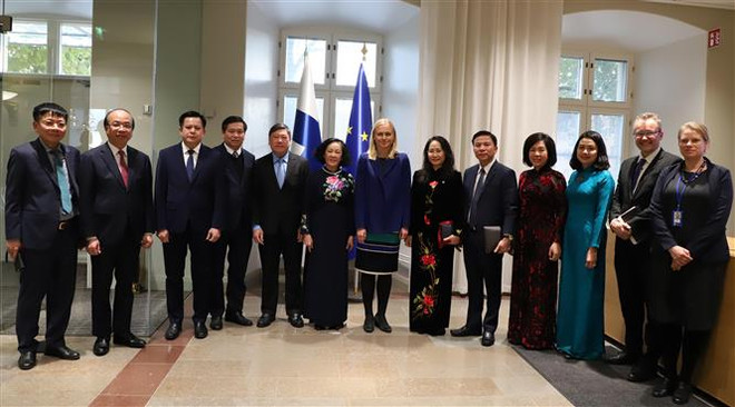 Thường trực Ban Bí thư Trương Thị Mai thăm và làm việc tại Phần Lan ảnh 2