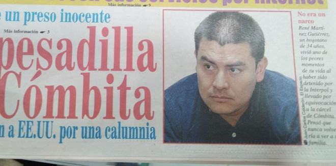 Colombia: Bị bắt oan 3 lần vì trùng tên với tội phạm khét tiếng ảnh 1