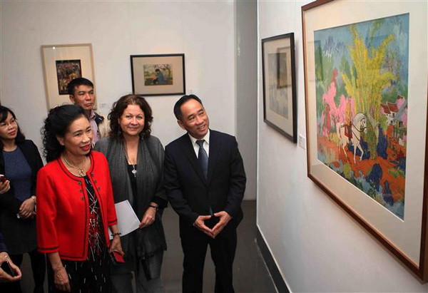 Triển lãm những bức tranh đẹp về mùa Xuân trên mọi miền Tổ quốc ảnh 1