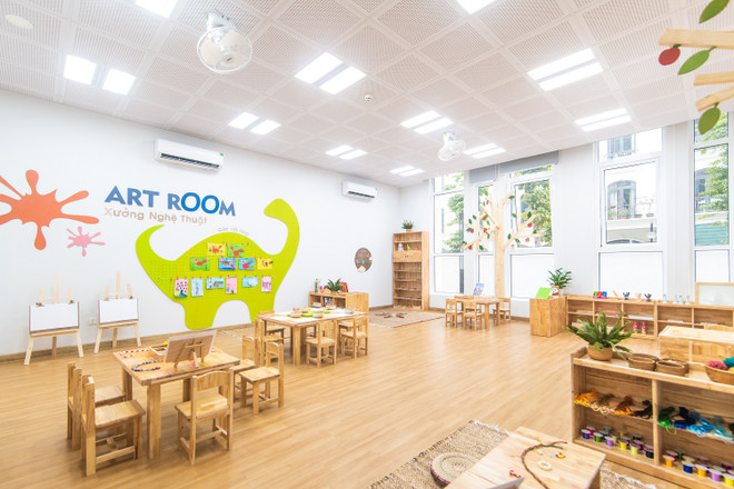 Hình ảnh phòng học nghệ thuật của học sinh Mầm non Vinschool Star City. (Nguồn: Vingroup) Vinschool mang chương trình giáo dục mầm non quốc tế tới Thanh Hóa ảnh 2