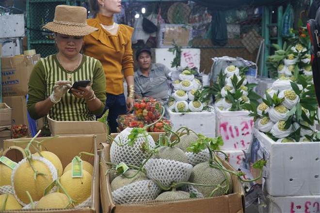 Hàng hóa về chợ đầu mối tại Thành phố Hồ Chí Minh dồi dào cho dịp Tết ảnh 2