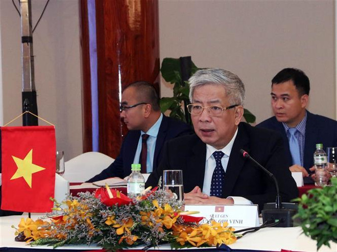 Thượng tướng Nguyễn Chí Vịnh, Thứ trưởng Bộ Quốc phòng đồng chủ trì Đối thoại Chính sách Quốc phòng Việt Nam-Thái Lan lần thứ 3. (Ảnh: Xuân Khu/TTXVN) Việt Nam thúc đẩy hợp tác với Nhật Bản khắc phục hậu quả chiến tranh ảnh 1