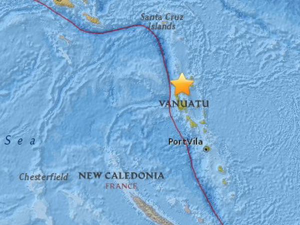 USGS: Xảy ra trận động đất mạnh 6 độ Richter tại Vanuatu ảnh 1