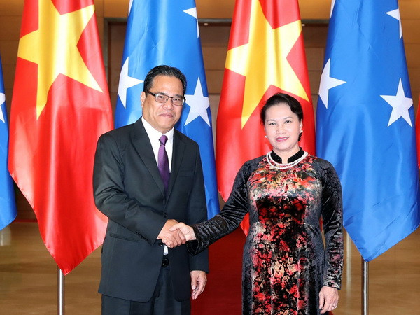 Chủ tịch Quốc hội Micronesia kết thúc chuyến thăm chính thức Việt Nam ảnh 1